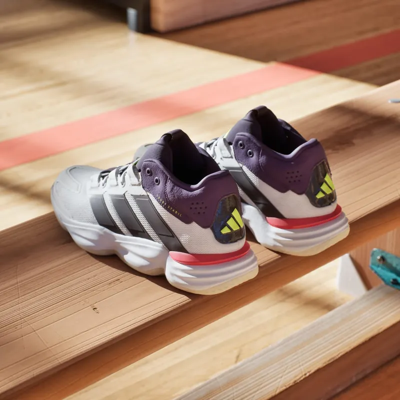 Adidas Court Stabil Indoor Cloud White / Aurora Met. / Aurora Plum (JH5163)