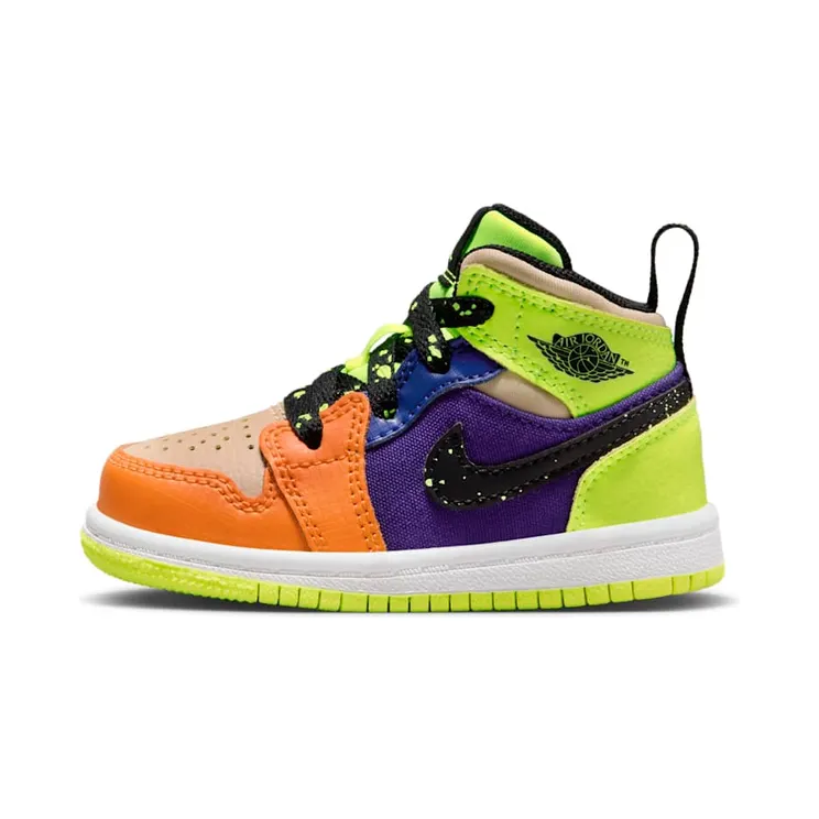 Jordan 1 Mid SE “Volt / Vivid Orange / Team Gold / Black” (FD8794-700)