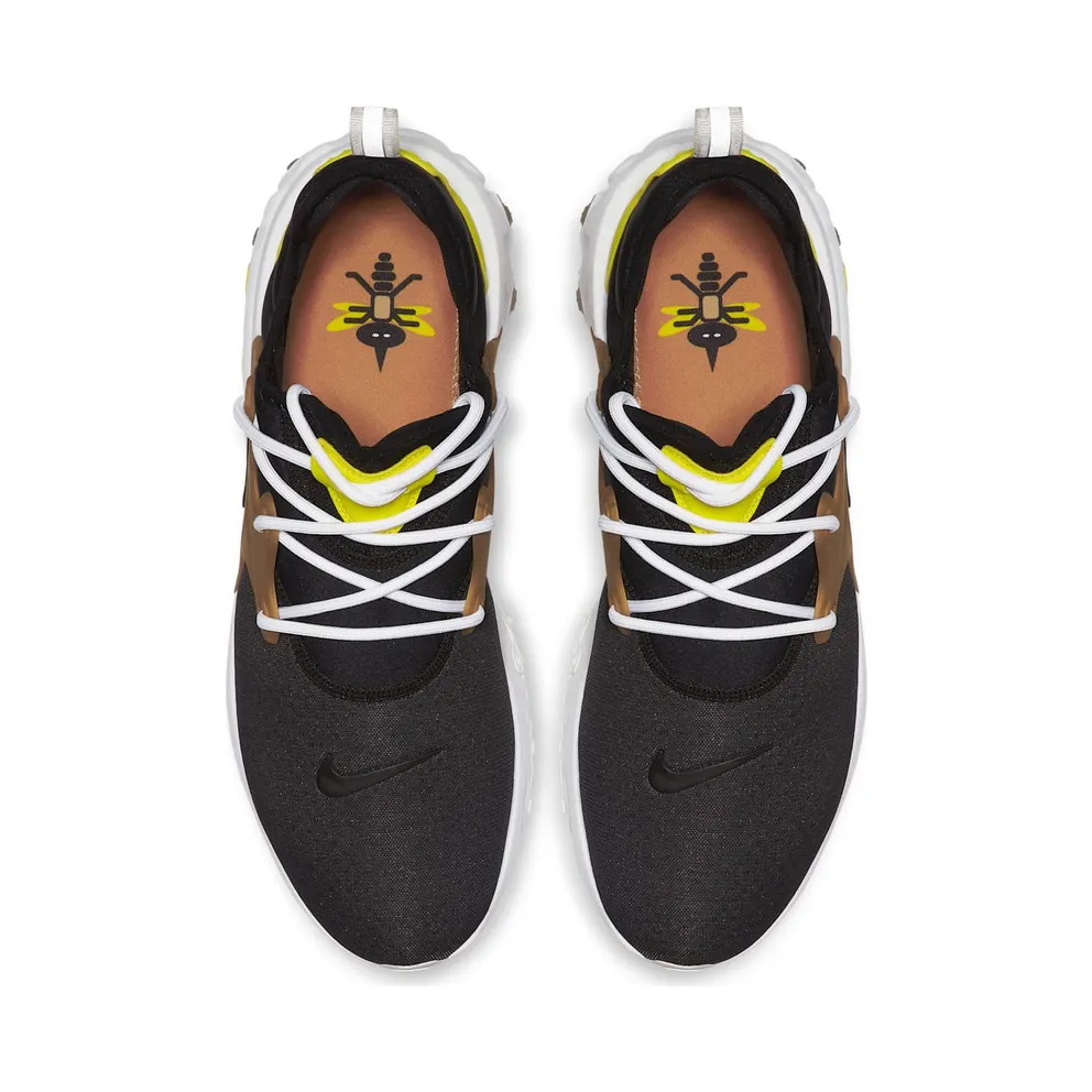 Nike React Presto Brutal Honey Black/Black-Yellow Streak-Metallic Gold-White (AV2605-001)