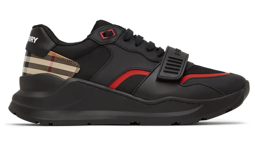 Burberry Black Ramsey Check Sneakers (8056920)