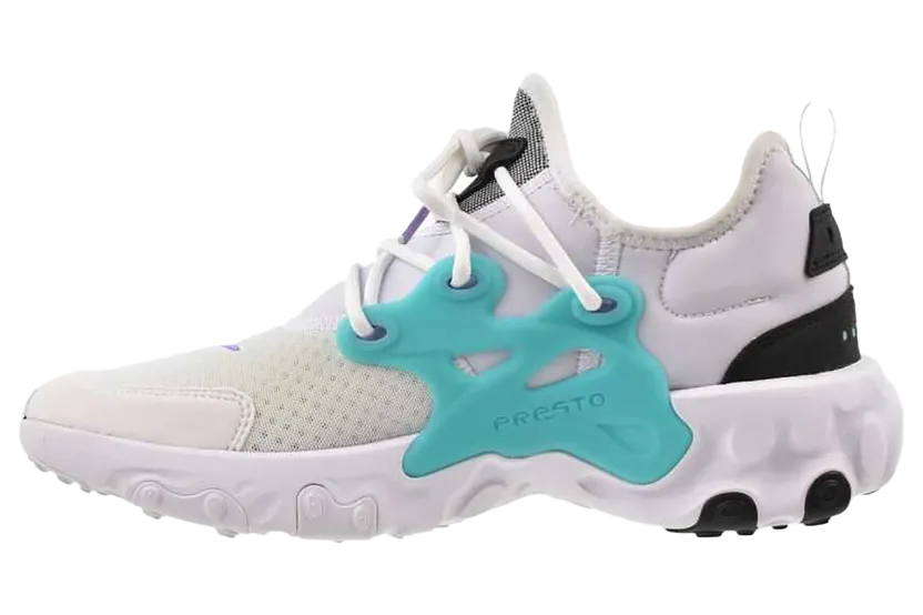 Nike React Presto GS ‘Cassette’ White/Night Maroon/Black/Atomic Violet/Teal Nebula (BQ4002-102)
