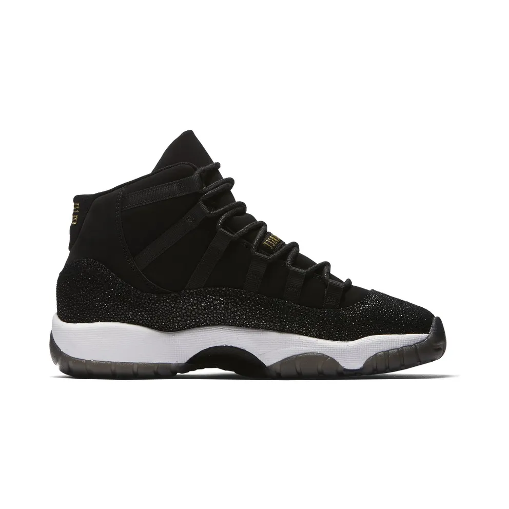 Air Jordan XI 11 AJ WMNS Retro Premium Heiress HC Black/Gold (W) (852625-030)