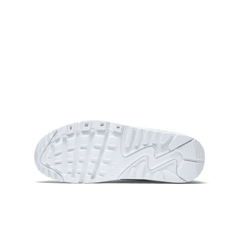 Nike Air Max 90 White Leather (GS) (833412-100)