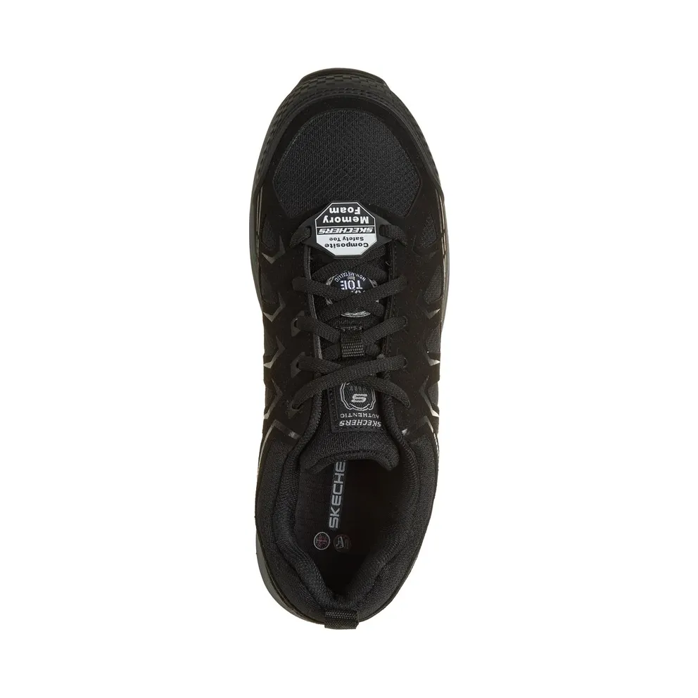 Skechers Work: Malad II Comp Toe Sneaker Black