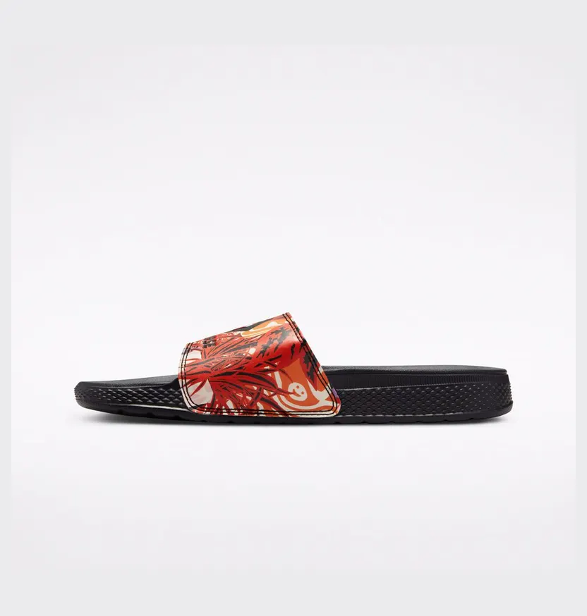 Converse All Star Slide Tropical Florals Zwart/light Curry/beyond Pink (A00574C)