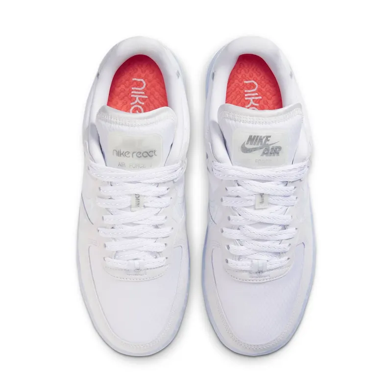 Nike Air Force 1 React White Light Bone White/Light Bone-Sail-Rush Coral (CQ8879-100)
