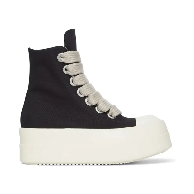 Rick Owens DRKSHDW Mega Bumper Jumbolace High Sneaks Black Milk (DU01F4850-DOW2-911)