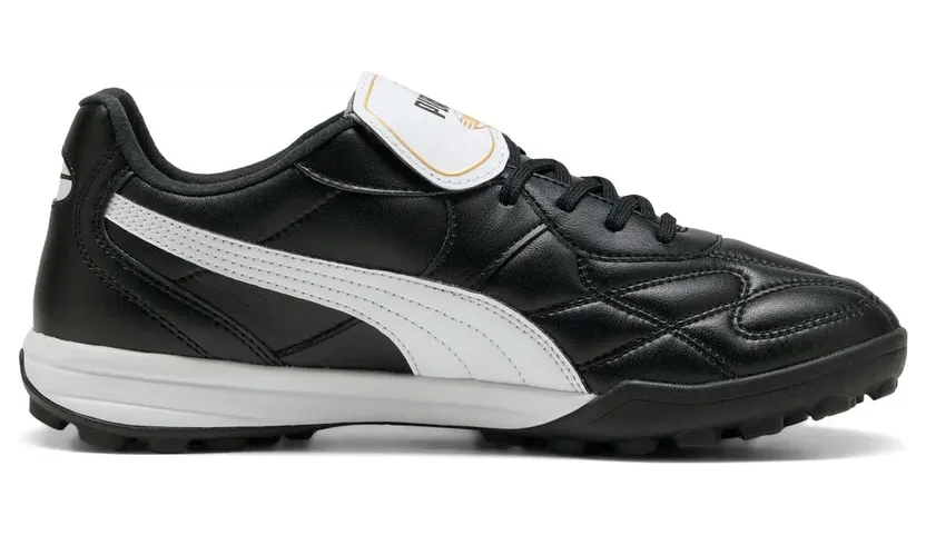 Puma King Top TT Multinocken-Fußballschuhe 01 – PUMA black/PUMA white/PUMA gold 47 für Herren, schwarz, Größe 39 EU (108473)