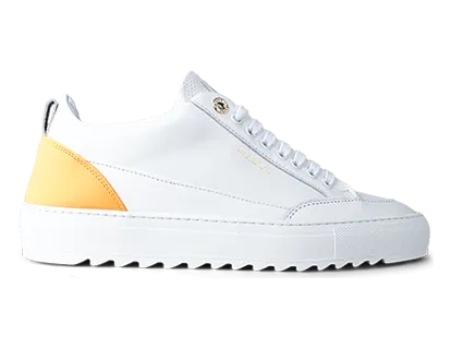 Mason Garments Tia Leather/Reflective/Perforated White/Fluo Orange Weiß (FW20-21C)