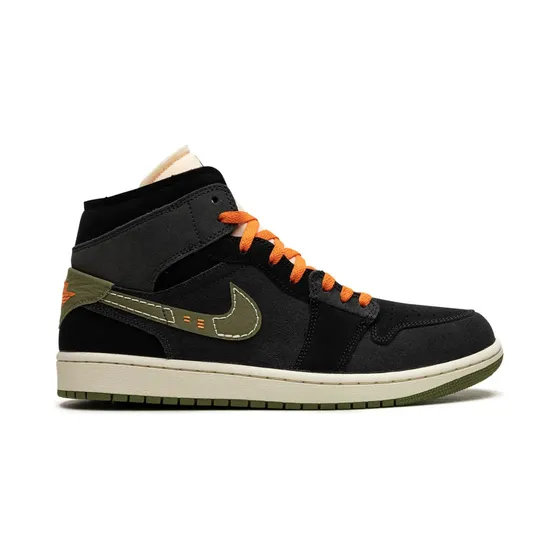 Jordan Air Jordan 1 Mid SE Craft Anthracite/Light Olive “Black” (FD6817)