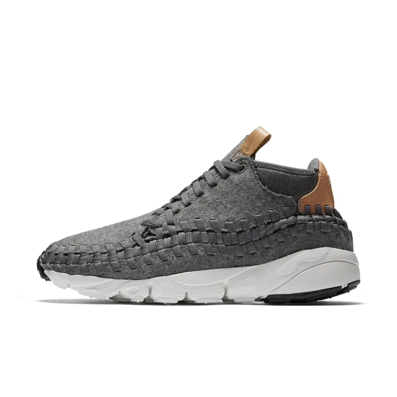 Nike Air Footscape Woven Chukka Light Grey Tan Wool (857874-002)