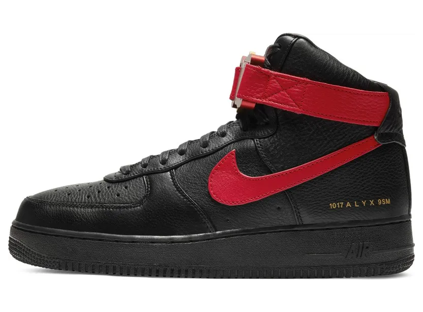 Nike x Alyx Air Force 1 Black University Red (CQ4018-004)
