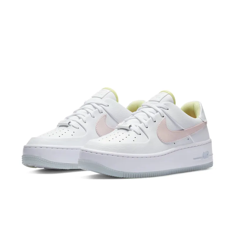 Nike Air Force 1 Sage Low One Of One (W) White/Pink Quartz-Hydrogen Blue-White (CW5566-100)