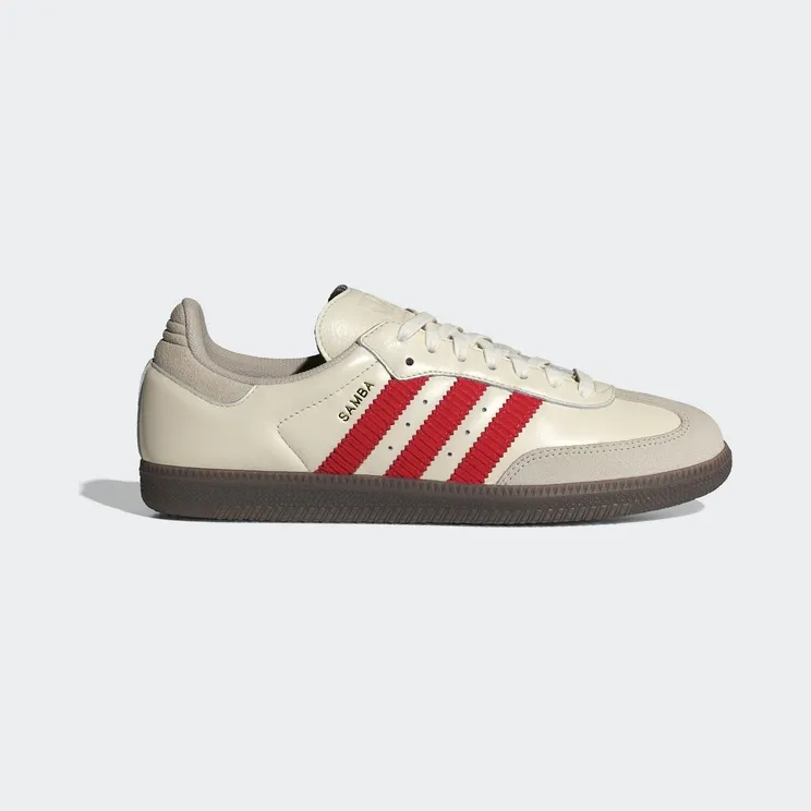 Adidas Samba OG “Off White Better Scarlet” (IH6815)