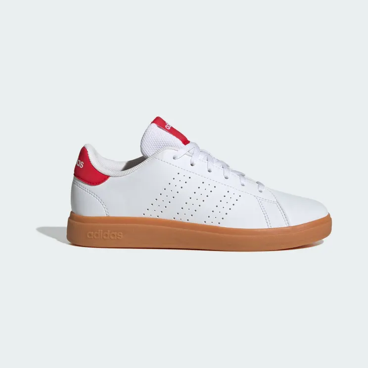 Adidas Advantage Base 2.0 Cloud White / Pure Ruby / Gum (JH9869)