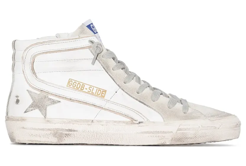 Golden Goose Slide High-Top-Sneakers “White” (GWF00115F000324)