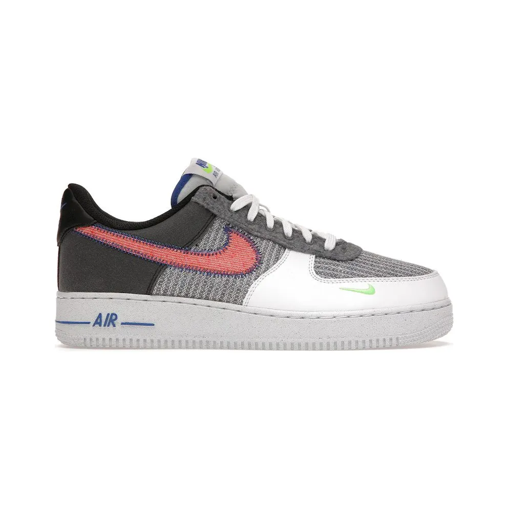 Nike Air Force 1 ’07 Recycled White White/Grey/Electric Green (CU5625-122)