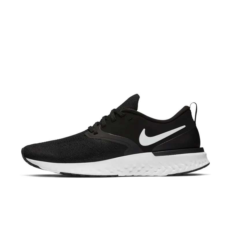 Nike  Odyssey React 2 Flyknit Black White (W) Black/White (AH1016-010)