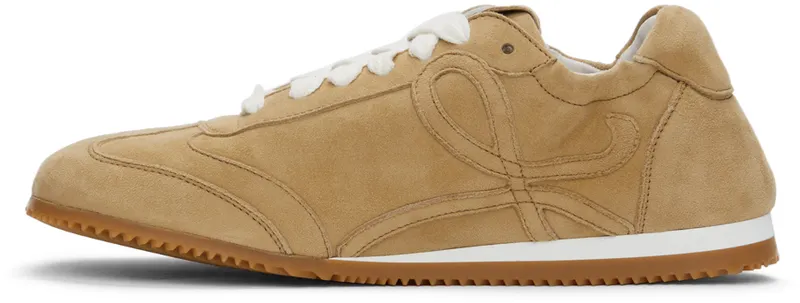 Loewe Beige Suede Ballet Runner Sneakers (L814282X39)