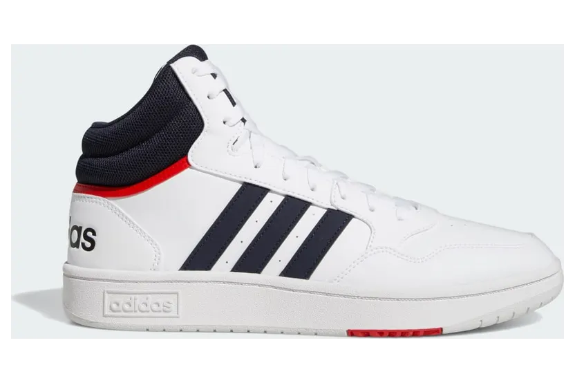 adidas Hoops 3.0 Mid Classic Vintage Schuh Cloud White / Legend Ink / Vivid Red (GY5543)
