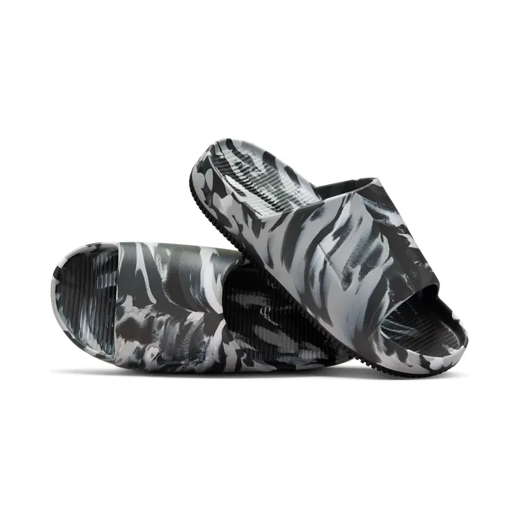 Nike Calm Slide Marble Black Grey “Black” (FV5637-001)