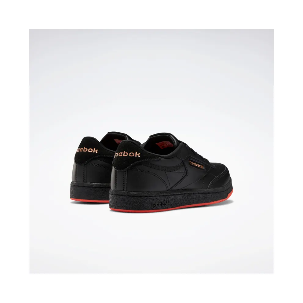 Reebok Cardi Coated Club C Shoes Core Black / Vector Red / Rose Gold