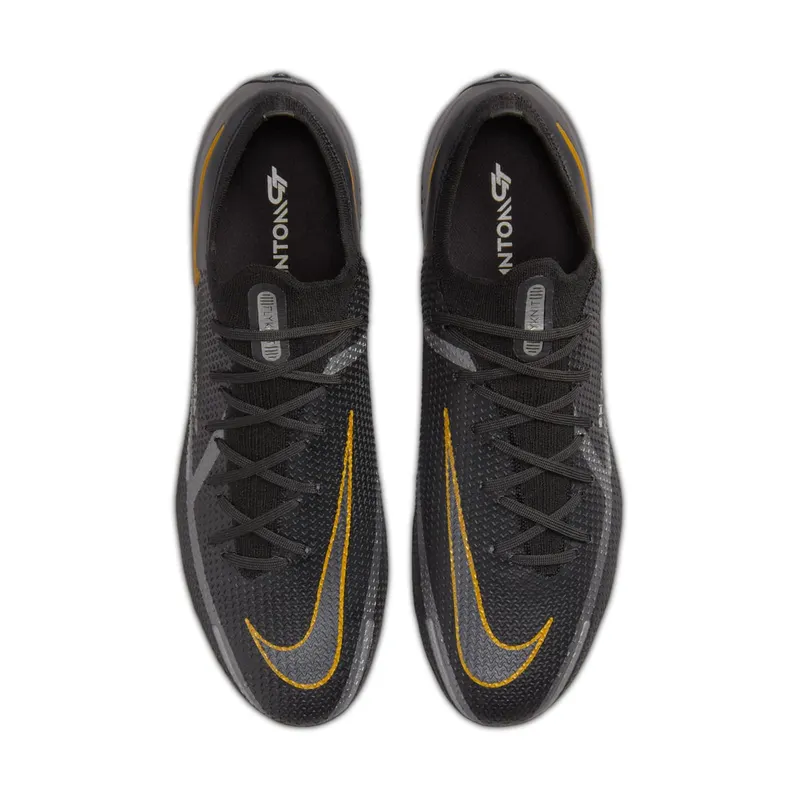 Nike Phantom GT2 Elite FG Black Metallic Dark Grey Metallic Gold (CZ9890-007)
