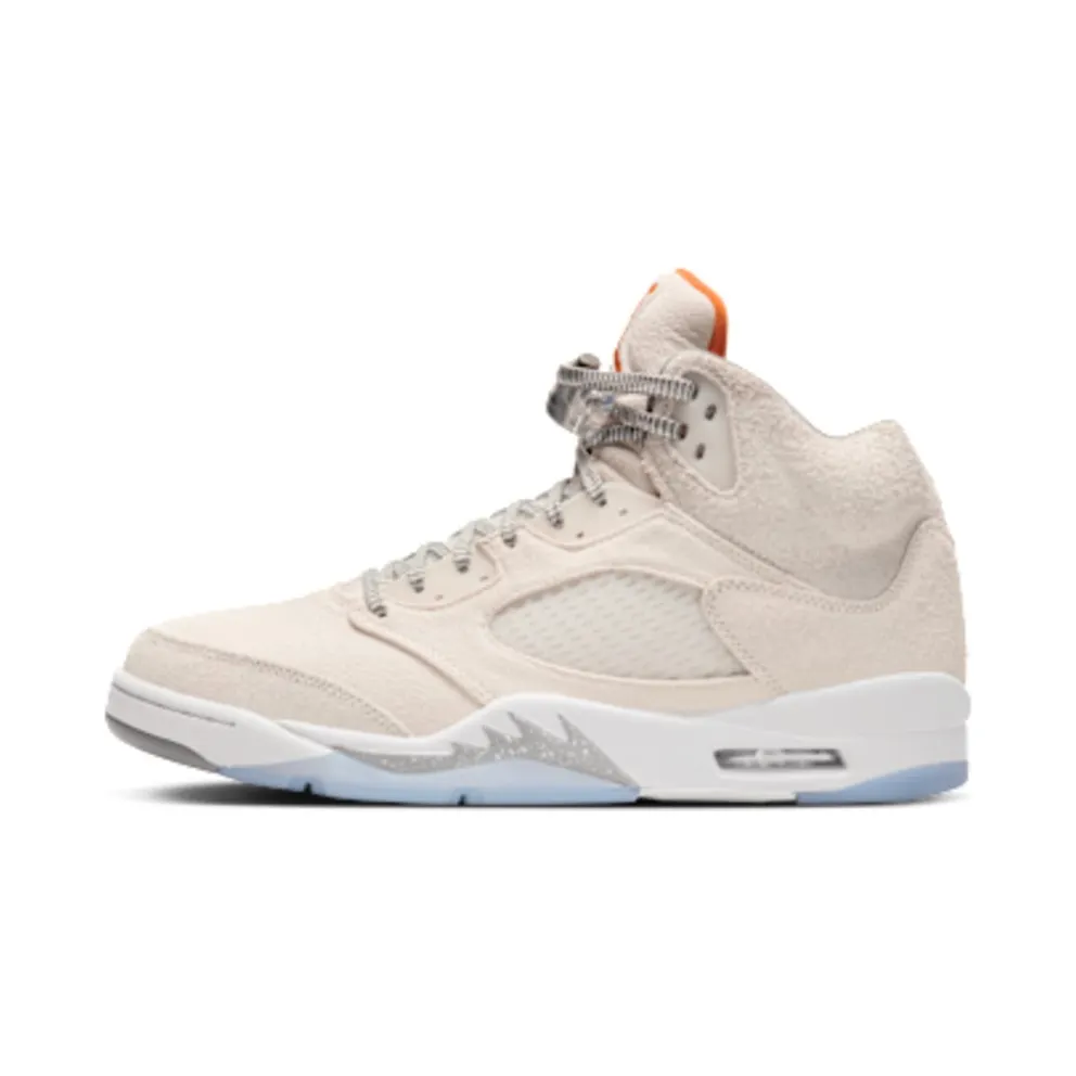Air Jordan 5 Retro SE Craft Light Orewood Brown/Flat Pewter/Sail/Safety Orange (FD9222-180)