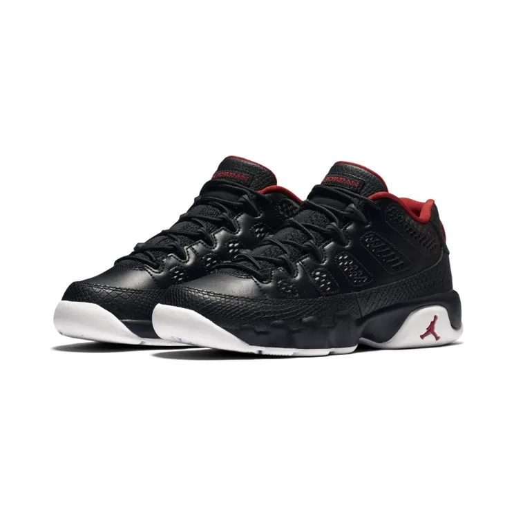 Air Jordan 9 Retro Low BG Black White (833447-001)