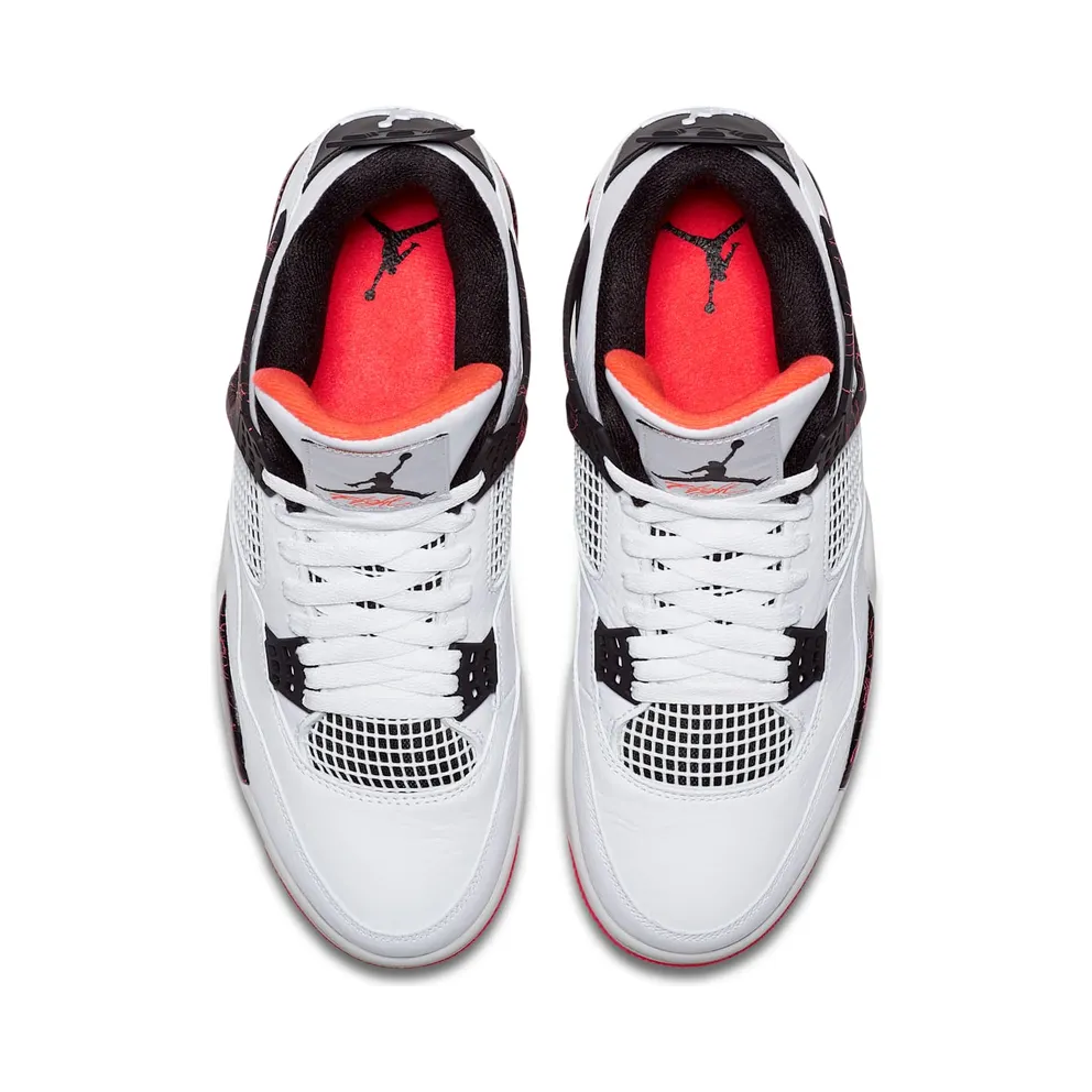 Jordan 4 Retro Flight Nostalgia White/Black-Bright Crimson-Pale Citron (308497-116)