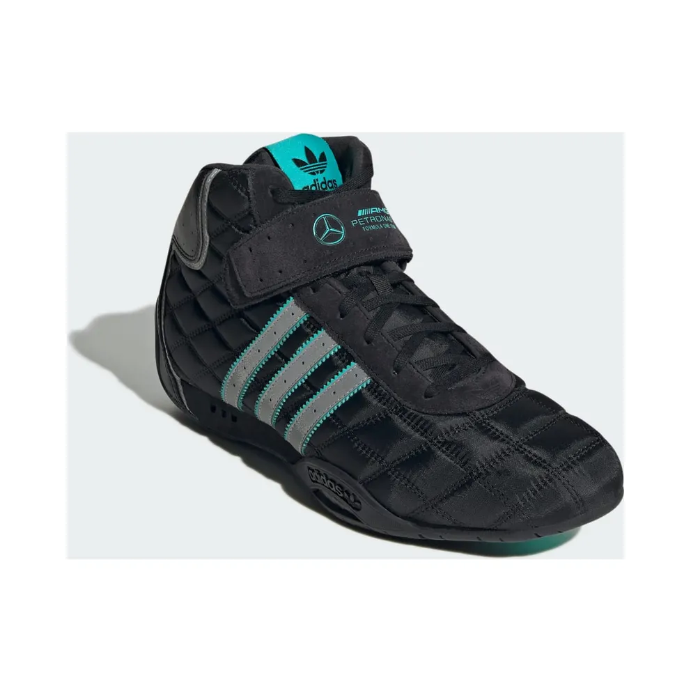 Adidas ADIRACER HI MERCEDES AMG PETRONAS F1 TEAM Shoes Core Black / Core Black / Silver Metallic (JR4547)