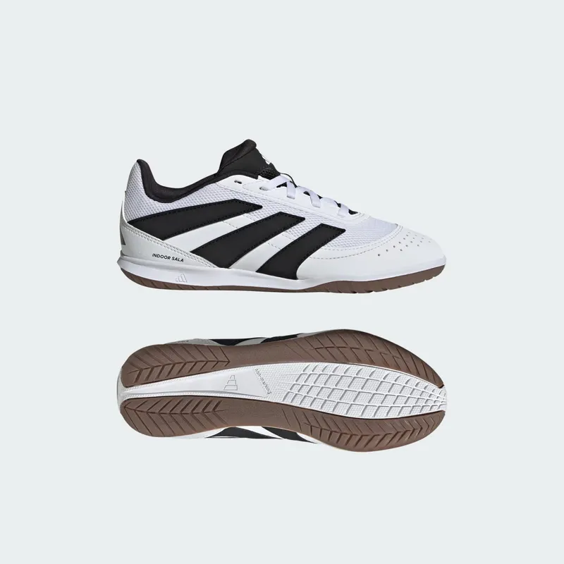 adidas Predator Club Indoor Sala Cloud White Core Black Lucid Lemon (JR7026)