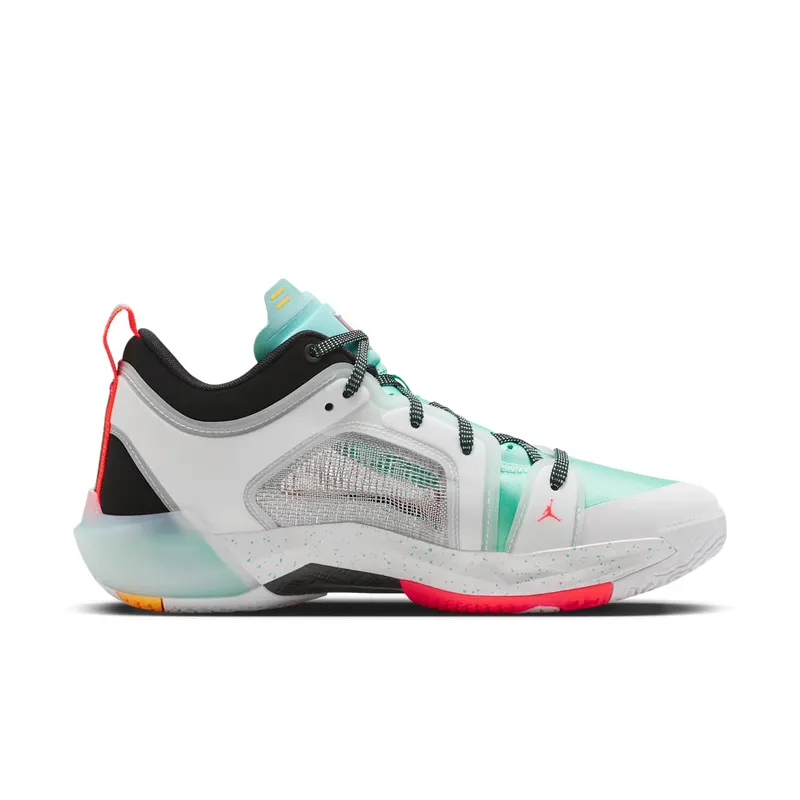 Jordan 37 Low PF Guo Ailun White Island Green Black Metallic Silver (FB8486-130)