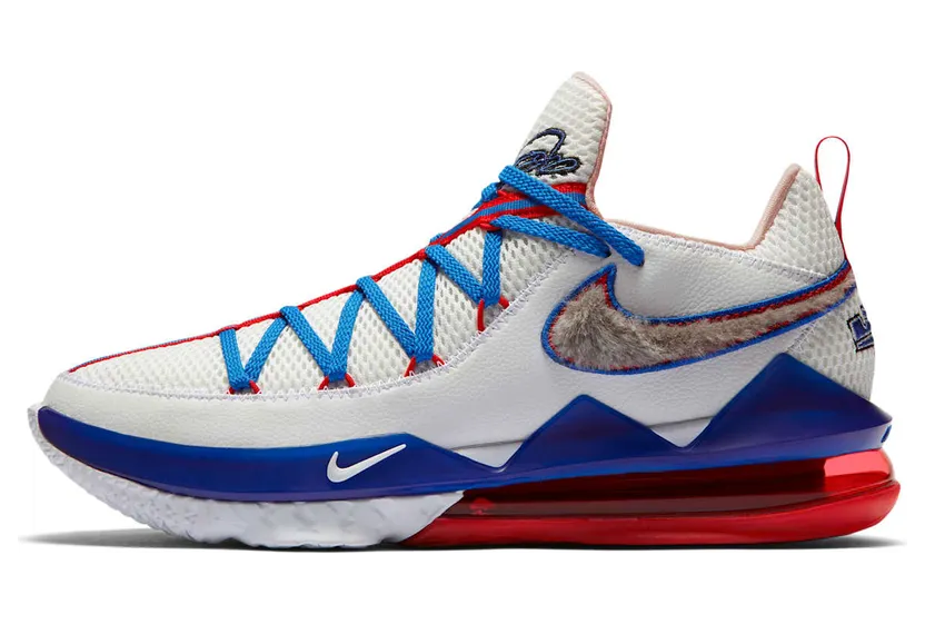 Nike LeBron 17 Low ‘Tune Squad’ White/White/University Red/Game Royal (CD5007-100)