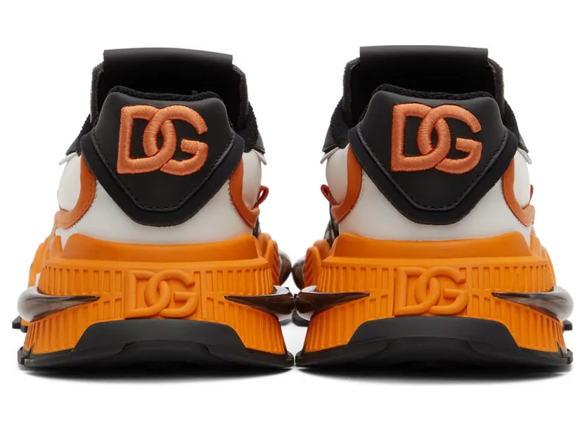 Dolce & Gabbana Black & Orange Airmaster Sneakers (CS1984 AQ742) (2)