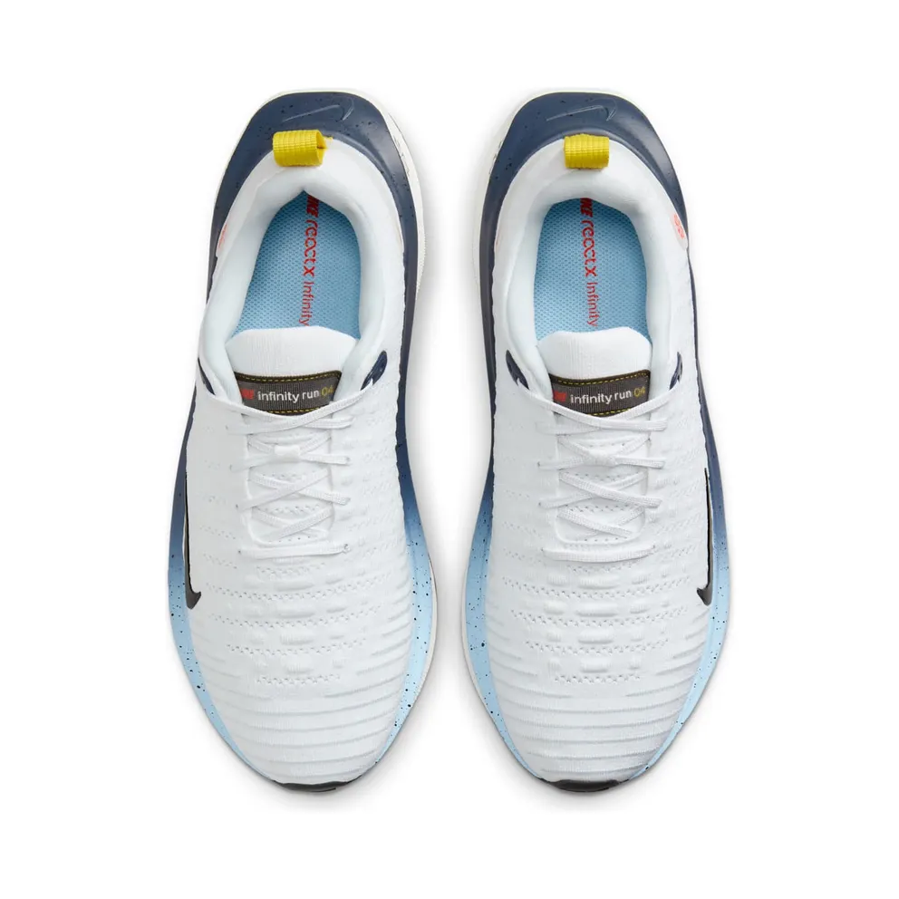 Nike ReactX Infinity Run 4 White Navy Speed Yellow (HJ9071-100)