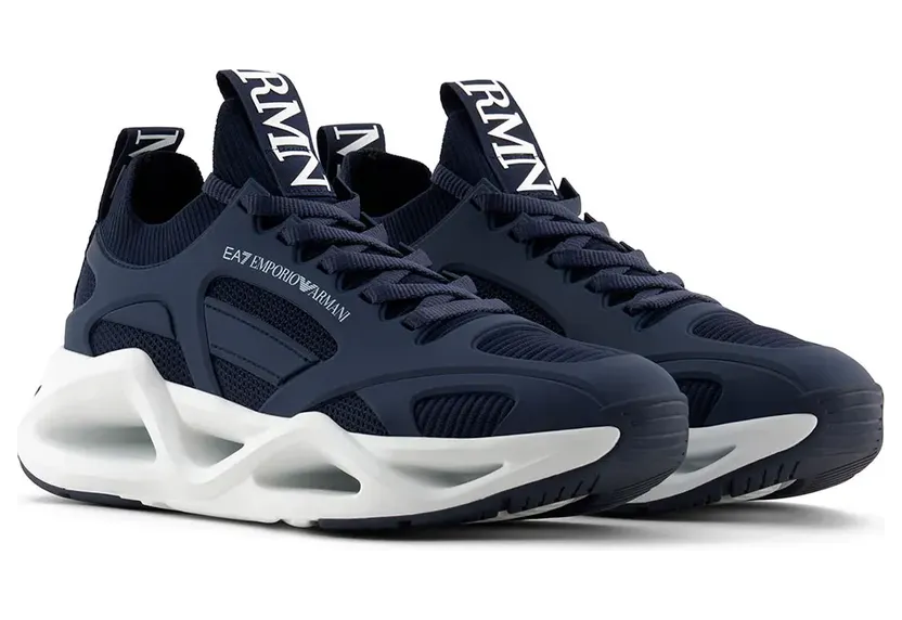Ea7 Emporio Armani Infinity Gitter-Sneakers – Schwarz (X8X174XK377)