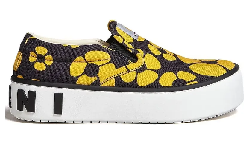 Marni met bloemenprint “Yellow” (SNZW013503P4927)