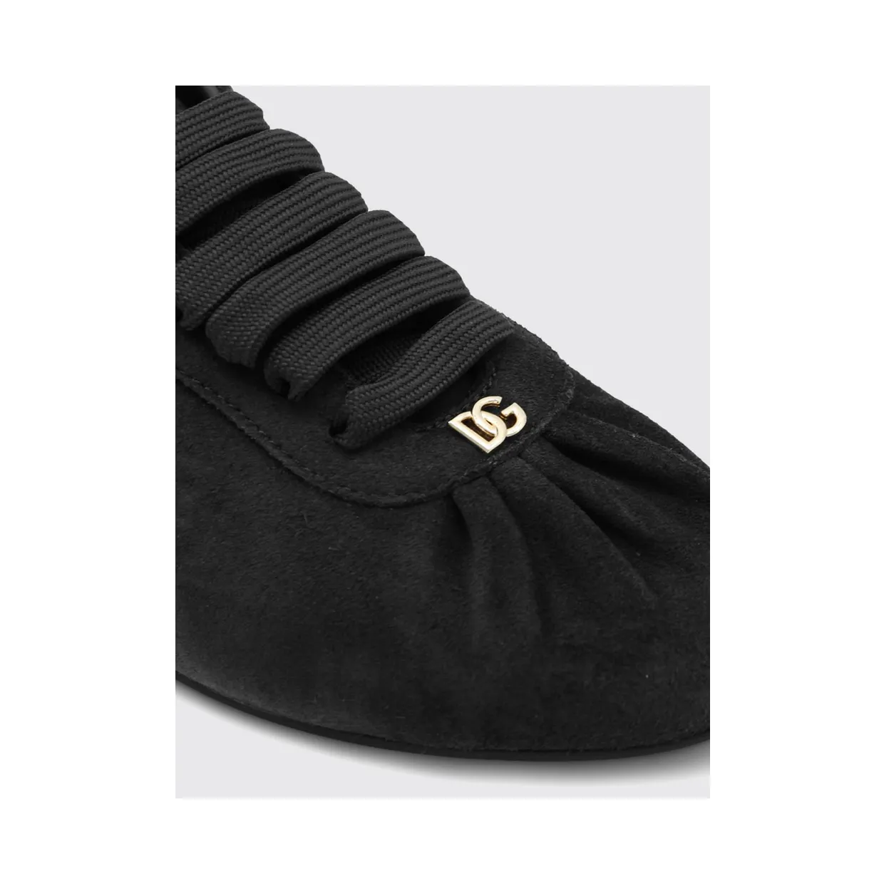 Dolce & Gabbana Suede Low-Top Sneakers with Embossed Logo Black (CK2485A058180999) (3)
