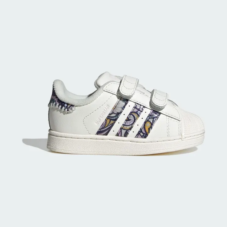 adidas Liberty London Superstar II Comfort Closure “Core White / Orchid Fusion / Gum” (KJ7483)