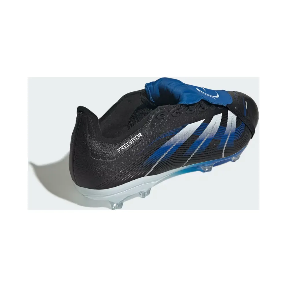 adidas Predator League Jude Bellingham Fold-over Tongue Firm/multi-ground Boots “Core Black / Cloud White / Glow Blue” (JS4270)