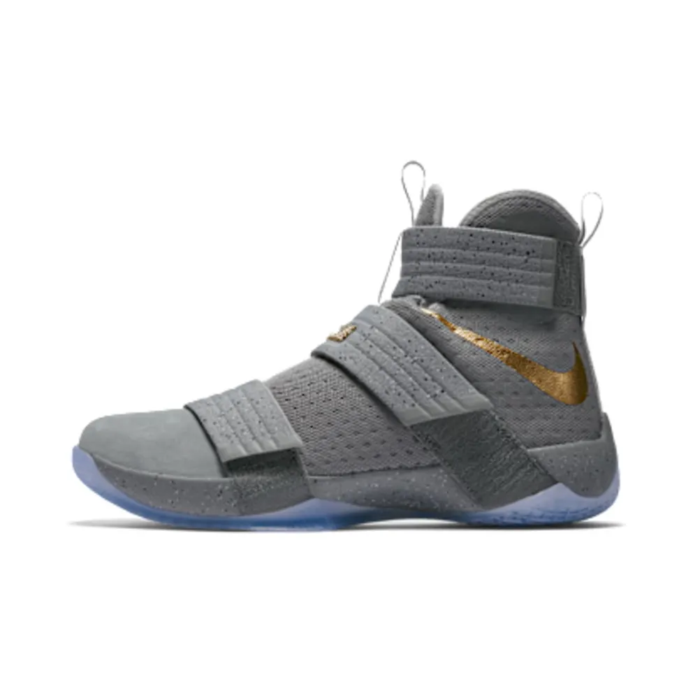 Nike LeBron Zoom Soldier 10 Battle Grey Cool Grey/Gold/Wolf Grey (899620-010)