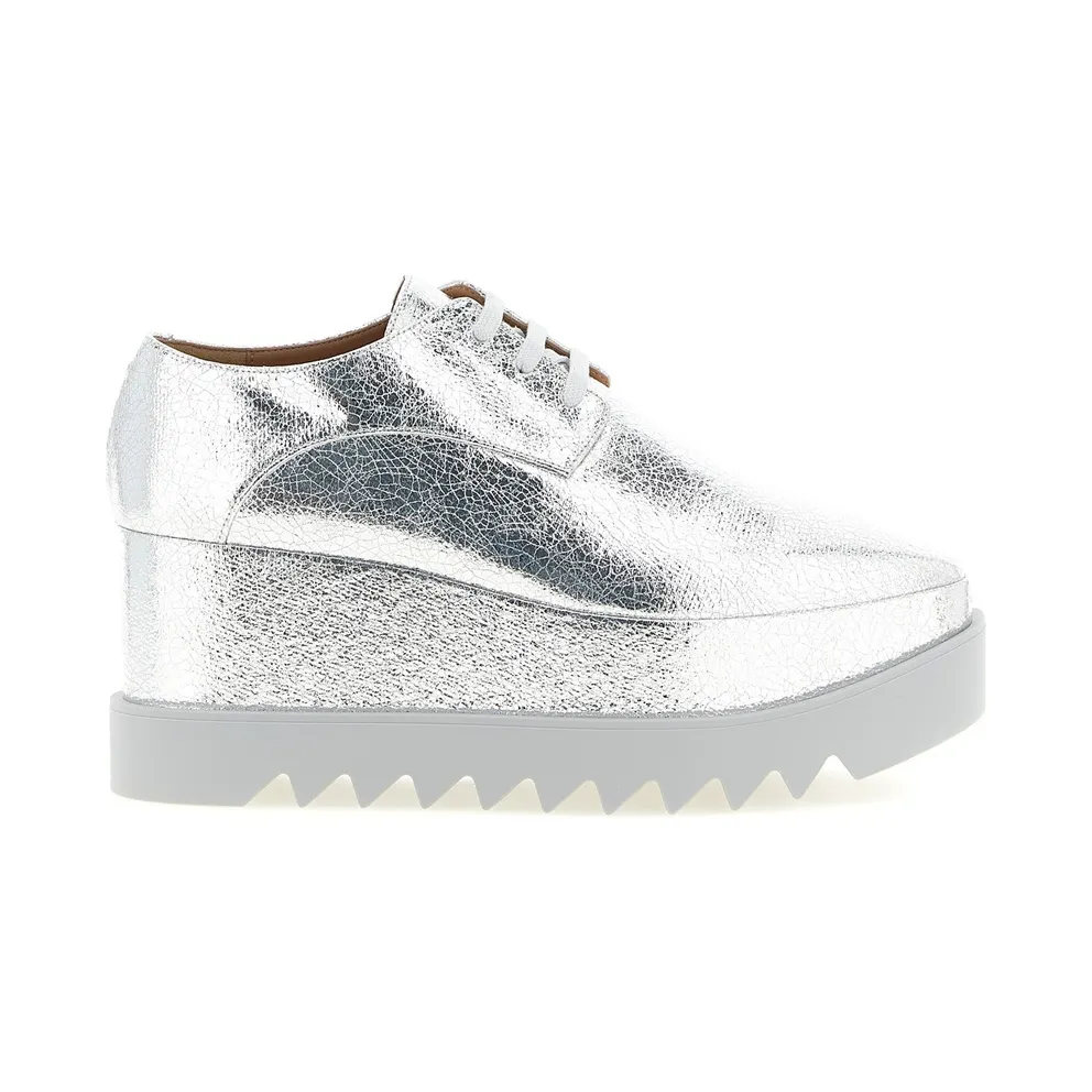 Stella McCartney Elyse Wedges “Silver” (810479E003118000)