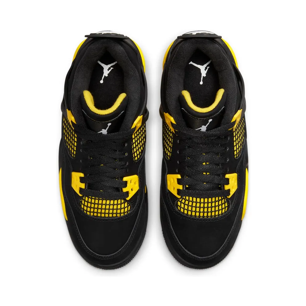 Air Jordan 4 Retro Black/Tour Yellow/White (408452-017)