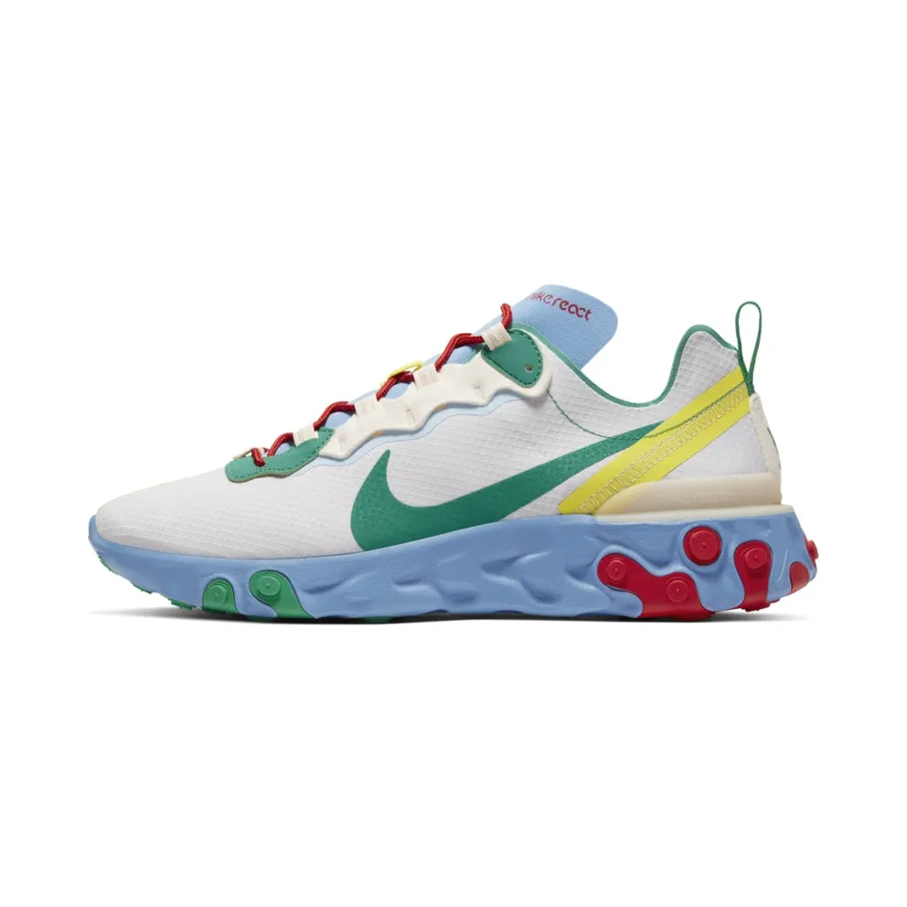 Nike React Element 55 Guava Ice Vast Grey Lucid Green Guava Ice/Vast Grey-University Red-Lucid Green (CT1142-800)