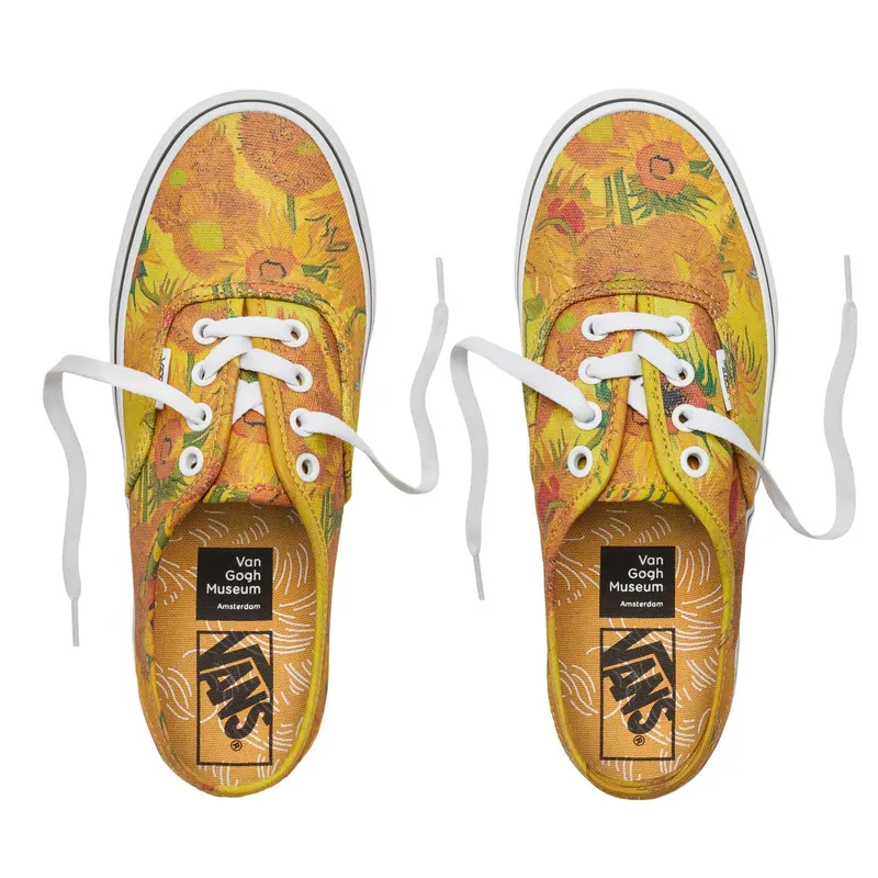 Vans Authentic Van Gogh Sunflowers (W) Sunflowers/True White (VA38EMU3W)