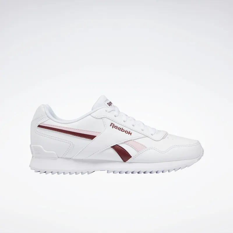 Reebok Royal Glide Ripple Clip Schoenen Cloud White / Maroon / Frost Berry