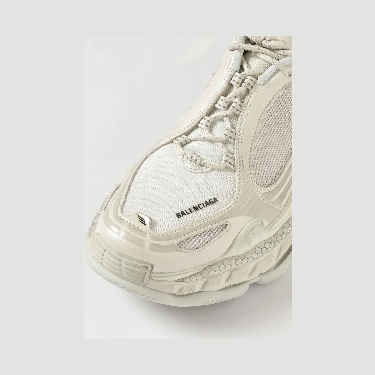 Balenciaga Triple S.2 Mesh and Rubber Sneakers Grey (865851WTRS29191) (3)