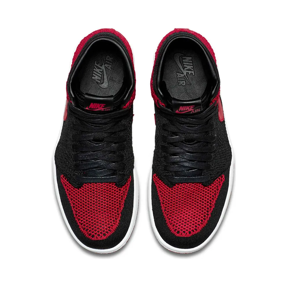 Jordan 1 Retro High Flyknit Bred (GS) Black/Varsity Red-White (919702-001)