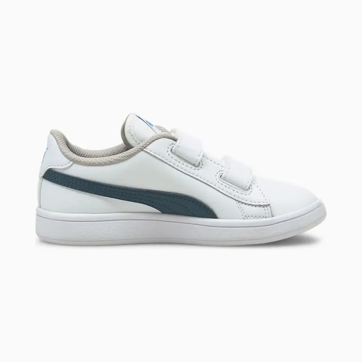 Puma Smash v2 Leather sportscchoenen Wit/Blauw (365173-30)